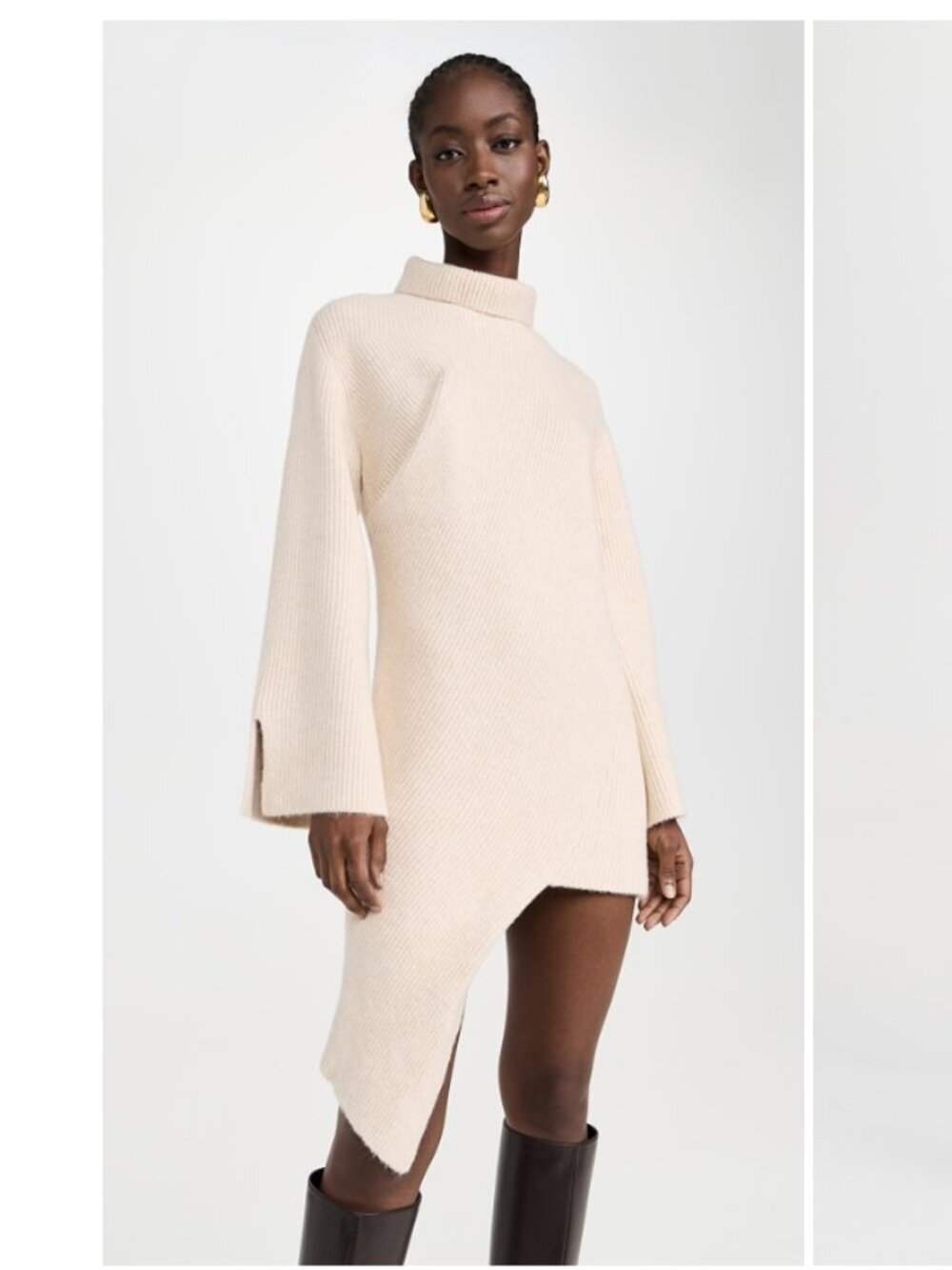 Cult Gaia Cooke Knit dress, off white, size small